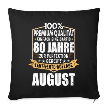 19. Geburtstag September Jahrgang 2004 Vintage - Sofakissenbezug 45 x 45 cm - Schwarz - Vorne