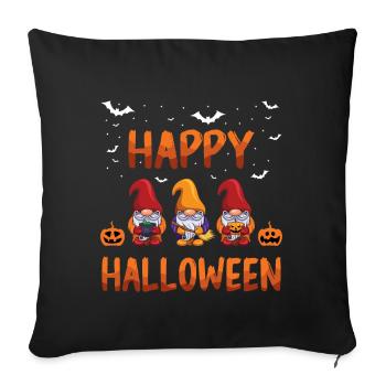 Halloween Gnomes Lazy Creepy Halloween - Sofa pillowcase 17,3'' x 17,3'' (45 x 45 cm) - black - Front