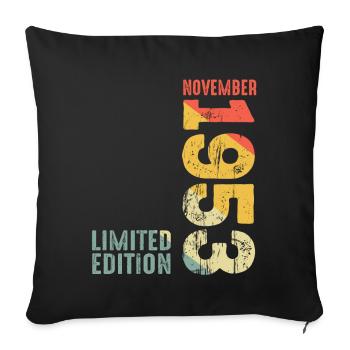Edition limitée novembre 1953 légendaire depuis - Housse de coussin décorative 45 x 45 cm - noir - Devant