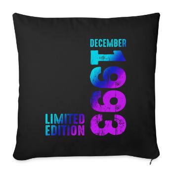 Edition Limitée Décembre 1993 Légendaire depuis - Housse de coussin décorative 45 x 45 cm - noir - Devant