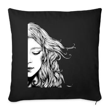 Rêver - Housse de coussin décorative 45 x 45 cm - noir - Devant