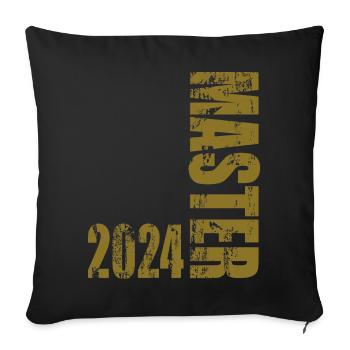 Master 2024 - Sofakissenbezug 45 x 45 cm - Schwarz - Vorne