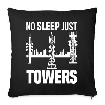 Industrieklettern | Industriekletterer Geschenk - Sofakissenbezug 45 x 45 cm - Schwarz - Vorne