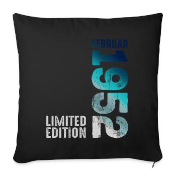 Limited Edition February 1952 Legendary Since - Sofa pillowcase 17,3'' x 17,3'' (45 x 45 cm) - black - Front