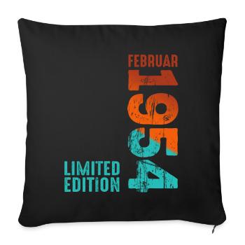Limited Edition February 1954 Legendary Since - Sofa pillowcase 17,3'' x 17,3'' (45 x 45 cm) - black - Front