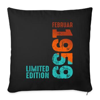 Limited Edition February 1959 Legendary Since - Sofa pillowcase 17,3'' x 17,3'' (45 x 45 cm) - black - Front