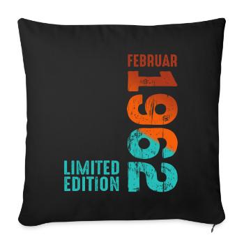 Limited Edition February 1962 Legendary Since - Sofa pillowcase 17,3'' x 17,3'' (45 x 45 cm) - black - Front