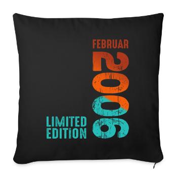 Édition limitée Février 2006 Légendaire depuis - Housse de coussin décorative 45 x 45 cm - noir - Devant