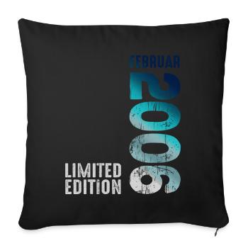 Édition limitée Février 2006 Légendaire depuis - Housse de coussin décorative 45 x 45 cm - noir - Devant