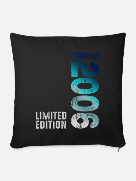 Limited Edition February 2006 Legendär Seit - Sofakissenbezug 45 x 45 cm - Schwarz