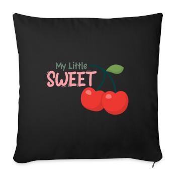 Kleine Süße Little Sweet - Sofa pillowcase 17,3'' x 17,3'' (45 x 45 cm) - black - Front
