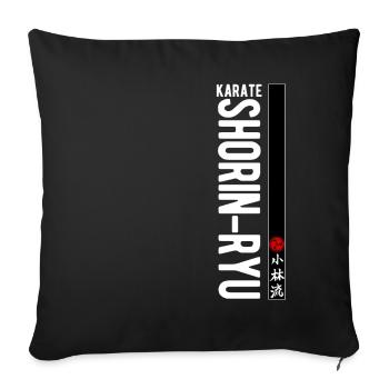 Karate Shorin Ryu Kanji Kampfkunst Japan - Sofakissenbezug 45 x 45 cm - Schwarz - Vorne