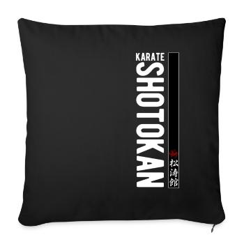 Karate Shotokan Kanji Martial Art Japan - Sofa pillowcase 17,3'' x 17,3'' (45 x 45 cm) - black - Front