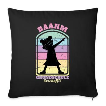 Fin de l’inscription à l’école primaire BÄÄHM - Housse de coussin décorative 45 x 45 cm - noir - Devant
