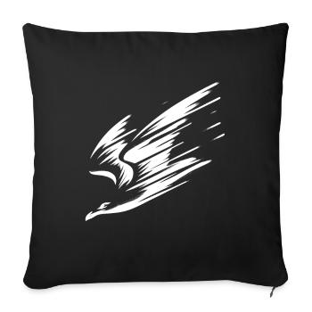 T-shirt de vacances Dive Low Flyer Seagull Pilot - Housse de coussin décorative 45 x 45 cm - noir - Devant