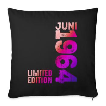 Edition limitée juin 1964 Légendaire depuis juin 1964 - Housse de coussin décorative 45 x 45 cm - noir - Devant