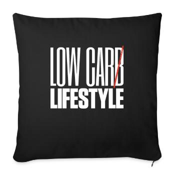Low Car Lifestyle Auto Tuning - Sofa pillowcase 17,3'' x 17,3'' (45 x 45 cm) - black - Front
