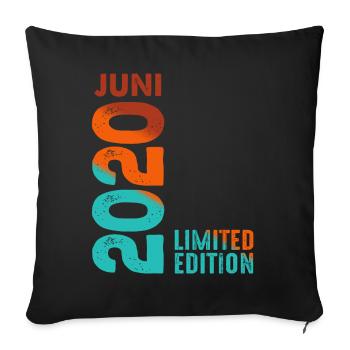Limited Edition June 2020 Legendary since June 2020 - Sofa pillowcase 17,3'' x 17,3'' (45 x 45 cm) - black - Front