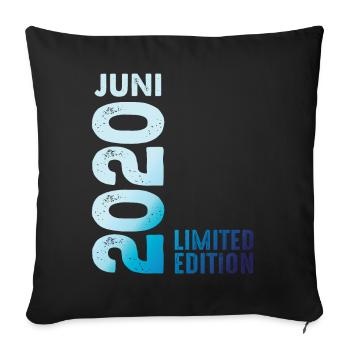 Limited Edition July 2020 Legendary since July 2020 - Sofa pillowcase 17,3'' x 17,3'' (45 x 45 cm) - black - Front