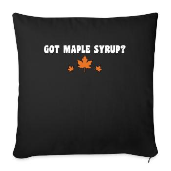 Fun Got Maple Syrup Tapping Maple Tree Maple Leaf - Sofa pillowcase 17,3'' x 17,3'' (45 x 45 cm) - black - Front