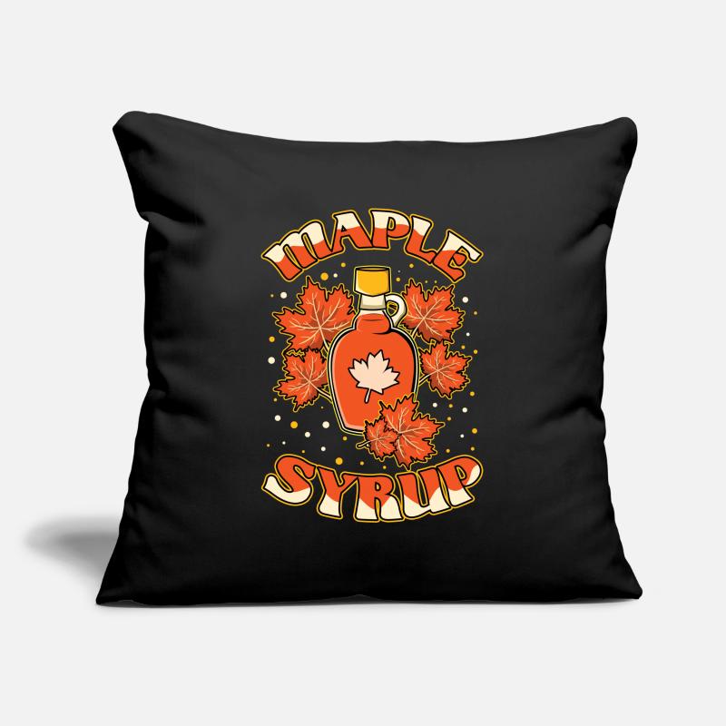 Sirop d’érable entaillant érable Maple Leaf Housse de coussin décorative 45 x 45 cm
