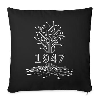 1947 Gaming Geburtstagsgeschenk, 1947 Gamer Geschenk - Sofakissenbezug 45 x 45 cm - Schwarz - Vorne