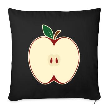 Apple Picking Slice Apple Butter Picker Apple - Sofa pillowcase 17,3'' x 17,3'' (45 x 45 cm) - black - Front