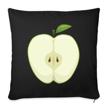 Apple Picking Slice Of Apple Butter Picker Apple - Sofa pillowcase 17,3'' x 17,3'' (45 x 45 cm) - black - Front
