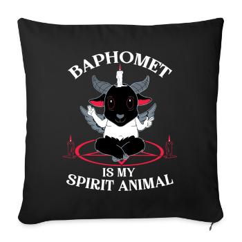 Satanic Kawaii Occult Satanic Pastel Gothic - Sofa pillowcase 17,3'' x 17,3'' (45 x 45 cm) - black - Front
