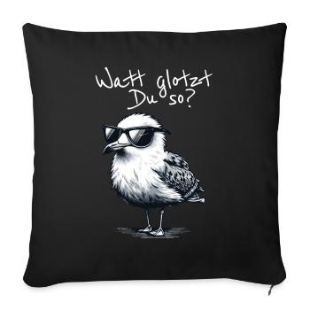 Watt vous regarde alors en disant - Housse de coussin décorative 45 x 45 cm - noir - Devant