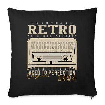 Retro 1994 Birthday Gift 1994 Vintage 1994 - Sofa pillowcase 17,3'' x 17,3'' (45 x 45 cm) - black - Front