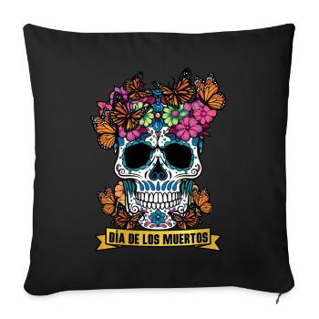 Dia De Los Muertos Tag Des Toten Halloween - Sofakissenbezug 45 x 45 cm - Schwarz - Vorne