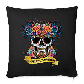 Dia De Los Muertos Tag Des Toten Halloween Mexiko - Sofakissenbezug 45 x 45 cm - Schwarz - Vorne