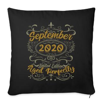 Legenden September 2020 | Geschenk September 2020 - Sofakissenbezug 45 x 45 cm - Schwarz - Vorne