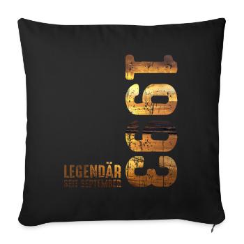 Légendaire depuis septembre 1993 Anniversaire - Housse de coussin décorative 45 x 45 cm - noir - Devant
