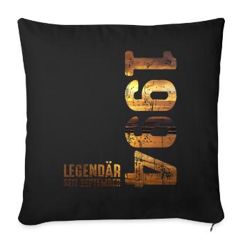 Legendary since September 1994 Birthday - Sofa pillowcase 17,3'' x 17,3'' (45 x 45 cm) - black - Front