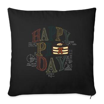 Happy Pi Day Math Lover - Sofa pillowcase 17,3'' x 17,3'' (45 x 45 cm) - black - Front