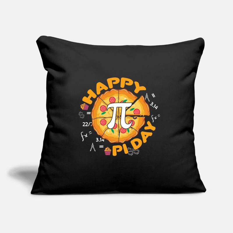 Happy Pi Day Pizza Theme Math Fun Sofa pillowcase 17,3'' x 17,3'' (45 x 45 cm)