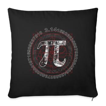 Pi Day Math Number 3.1415926535 Conception pour - Housse de coussin décorative 45 x 45 cm - noir - Devant