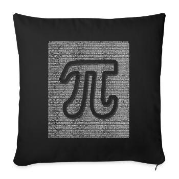 Jungle fascinante de numéros de balise Pi - Housse de coussin décorative 45 x 45 cm - noir - Devant