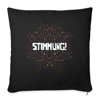 Carnival Mood Colorful Dots Party - Sofa pillowcase 17,3'' x 17,3'' (45 x 45 cm) - black - Front