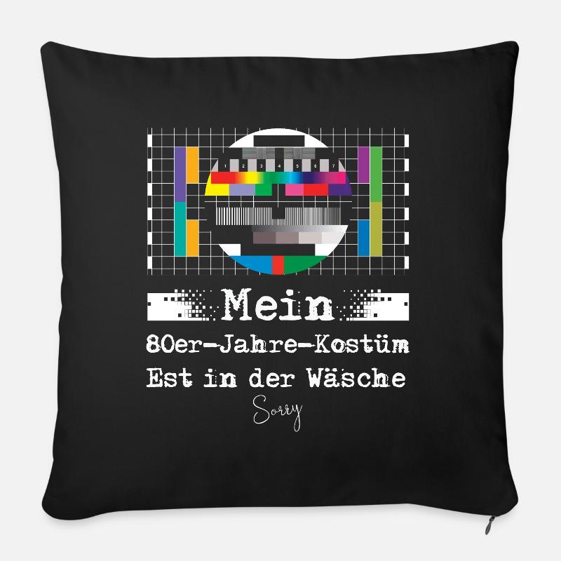 Mon costume des années 80 - Housse de coussin décorative 45 x 45 cm - noir