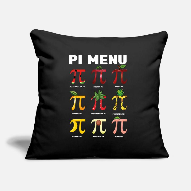 Pi Menu Fruit Pi Day Fun Math Art Sofa pillowcase 17,3'' x 17,3'' (45 x 45 cm)
