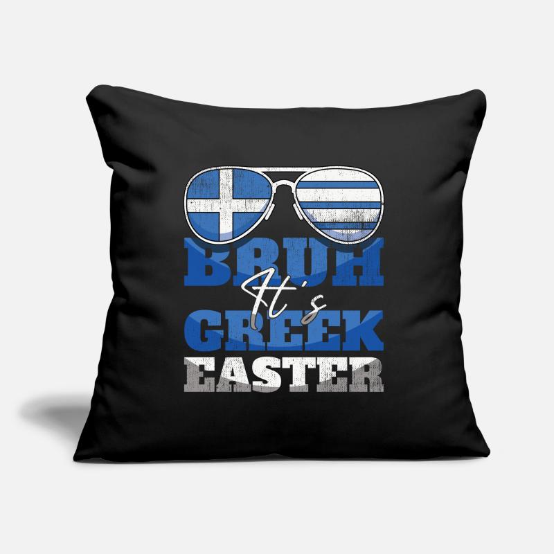 Bruh It's Greek Easter Griechische Ostern Sofakissenbezug 45 x 45 cm
