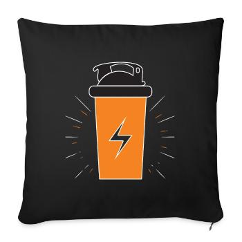 Protein Shaker - Sofa pillowcase 17,3'' x 17,3'' (45 x 45 cm) - black - Front