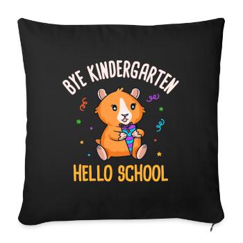 Enrolment 1st class Guinea pig Guinea pig - Sofa pillowcase 17,3'' x 17,3'' (45 x 45 cm) - black - Front