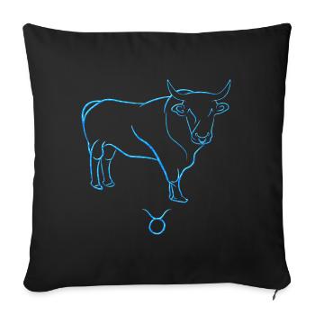 Ox - Sofa pillowcase 17,3'' x 17,3'' (45 x 45 cm) - black - Front