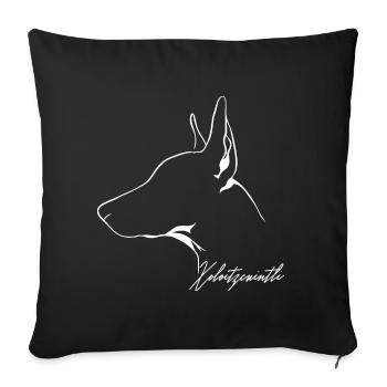 XOLOITZCUINTLI Xolo Dog Dogs Naked Dog Wilsigns - Sofa pillowcase 17,3'' x 17,3'' (45 x 45 cm) - black - Front