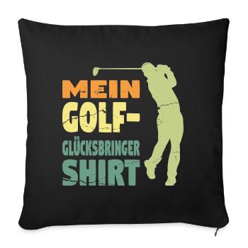 Golfspieler Sport Golfspieler Geschenk - Sofakissenbezug 45 x 45 cm - Schwarz - Vorne