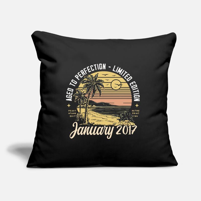 2017 Geburtstag Januar 2017 - Geschenk Januar 2017 Sofakissenbezug 45 x 45 cm